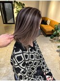 mellow brown balayage