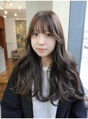 透明感☆グレージュカラーロング