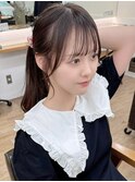 韓国前髪顔周り×小顔レイヤー[横浜/縮毛矯正/丸型卵型逆三角形]