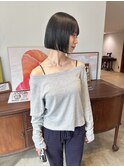 ボブストレートパーマ縮毛矯正髪質改善ワンレンボブぷつっとボブ