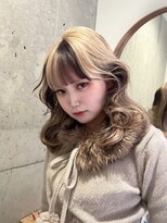 モニカ 栄店(MONIQA)&nbsp;milk tea×brown×design color