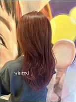 ロウ 札幌(ROW) ワインレッド/ダブルカラー/ピンクヘア/レイヤーカット