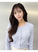 美髪レイヤーカット/顔まわりレイヤー/くびれミディアムレイヤー