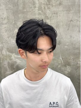 メンズサロン キング 心斎橋店(Men’s salon K!ng) ホワイトメッシュ/ツイスト/ツイスパ/パーマ/メンズ/眉毛/心斎橋