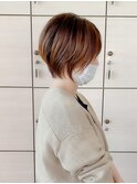 【力丸】丸み小顔ショートボブ