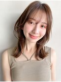 アンブレラカラー美髪モテ髪うるツヤ薄めバングくびれヘア