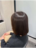 【小峯さおり】グレイグリーンカラー【髪質改善メテオカラー】