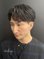 アンドメゾンオム(&Maison. homme)&nbsp;センターパート/ニュアンスパーマ/毛流れパーマ/フェザーパーマ