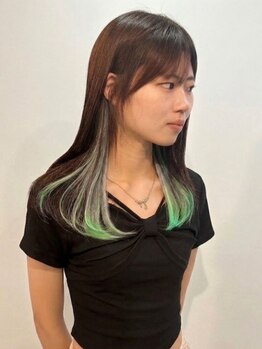ヴァンクラウド ローカス 奈良高の原(vent-cloud LOCUS)の写真/気分に合わせてカラーチェンジ♪インナーエクステで叶える周りと差がつく垢抜けデザインカラー◎