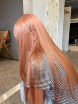 クペウイビ 心斎橋(cope'u yive)&nbsp;ペールオレンジ/心斎橋美容室/ハイトーンカラー