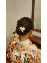 ムードコア 関内店(mu;d Coa) 低めシニヨン☆大人着物アレンジ