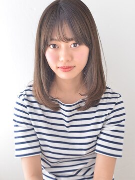 ケーツー心斎橋 クイーンズガーデン バイ ケーツー(K two QUEEN'S GARDEN by K two) 大人かわいいシースルーバングセミディ/心斎橋&なんば