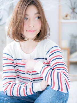 カバーヘア 上尾西口店(COVER HAIR) *mod's上尾*センターパートで小顔・大人ボブa