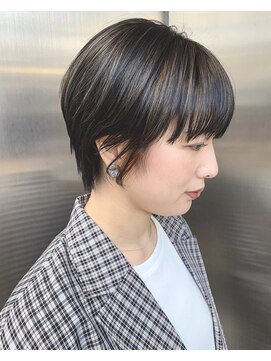 ヘアーメイクオズ(hair make O/S) 【KON】ナチュラルハイライト_ショートウルフ