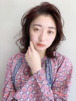 アイティー バイ アルバム 中野店(IT by ALBUM)&nbsp;でラフウェーブ_ハイライトカラーセミウェットウェーブ_57556