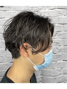 ビューティドレッセヤマノ 池袋パルコ(Beauty Dresse YAMANO) 【メンズカット】ツーブロック ×  黒髪ツヤパーマ