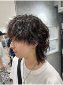 マッシュウルフツイストスパイラルパーマ  k