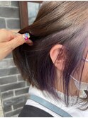 インナーパープルグレイ×ボブ♪