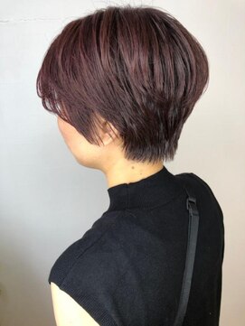 スーリール 西新店(Sourire) ☆ショートボブ×チェリーレッド☆