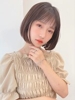 ポーチバイハニー オモテサンドウ(PORCH by HONEY omotesando)&nbsp;大人可愛い20代30代40代小顔内巻きボブ×ラテベージュ
