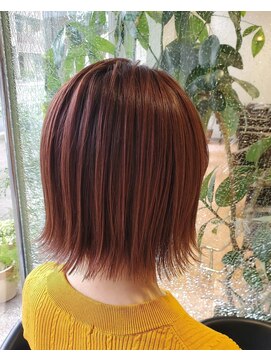 ヘアーアンドメイク ペリドット(hair&make Peridot) ボブ/ピンクグレー/ハイトーンカラー