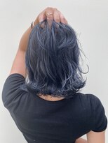 ジエクト カナウ(The Ect canow)&nbsp;ゆる巻き　サファイアブルー　外ハネボブ　くびれボブ