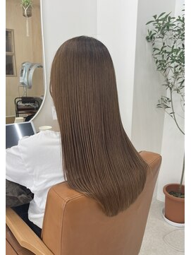 ティエル(TieLu) ミルボンプレミアムトリートメント×マーブ水×髪質改善矯正