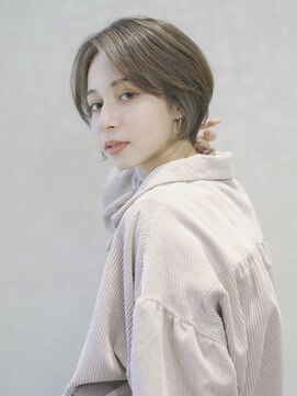 ノーチェ(noce) グレーベージュ/レイヤーロング/前髪パーマ/アッシュブラック