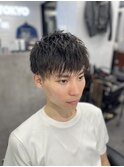 メンズショート/アイロンニュアンスパーマ