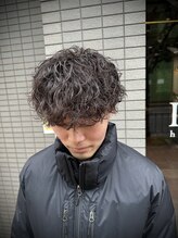カミビトプラス 香芝店(KamiBito +plus) メンズ　波巻きパーマ　波巻きマッシュ