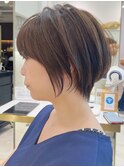絶壁解消/大人可愛い/ひし形/小顔/30代40代◎ショートボブN