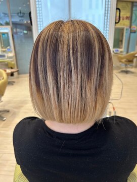 ビス リアン 川口店(Vis lien) 20代30代ハイライトバレイヤージュブリーチ立体感透け感