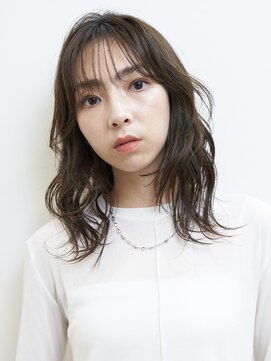 ピークアブー アヴェダ アトレ恵比寿(PEEK-A-BOO AVEDA) ミディアムヘア／ウェーブヘア／顔まわりレイヤー／透明感カラー