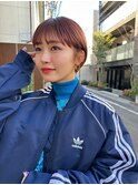 Say.ショートレイヤーミルクティーアッシュ丸みショートボブ原宿