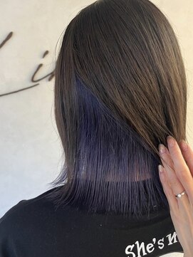 リンク(Link) インナーカラー/インナー紫/紫カラー/紫インナー/平塚/デザイン