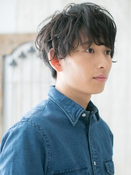 メンズヘア ビーセカンド 草加店(MENS HAIR B-2) 清潔感ダークアッシュダウンパーママッシュY草加