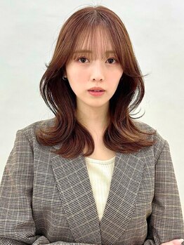 ロカ(roka)の写真/［カット+Aujua１stepTR￥5,000］前髪/顔周り作る韓国くびれレイヤーで理想の女性像に◎