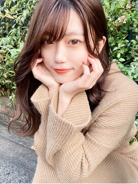 アフロートフクオカ(AFLOAT FUKUOKA) 【NEW OPEN】小顔前髪あり後れ毛サイドバングメルティカラー