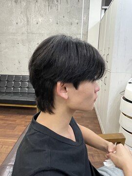 メルシー トータル ブランディング サロン(merci TOTAL BRANDING SALON) メンズセンターパート×ウルフ