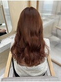 ブリーチなしWオレンジブラウン