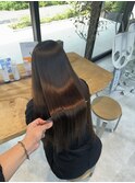 美髪シアーカラー髪質改善レイヤーカット切りっぱなしボブ