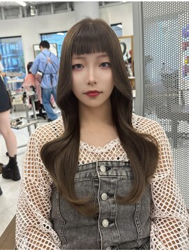 ハピネス 梅田茶屋町店(HAPPINESS) ブリーチなしダブルカラーベージュグレー