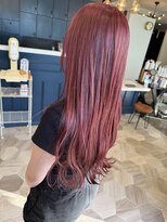 ラグ バイ シゲルカットクラブ 神田久志本店(lag)&nbsp;艶感たっぷりラズベリーピンクロング