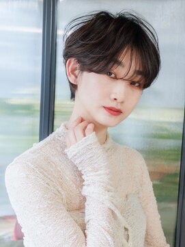 シオン(shion) ショート前髪カット暗めカラーフェイスフレーミング_F0718