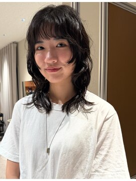 ノラギンザユー(NORA GINZA/U) ウルフウフルカットレイヤーカットパーマ