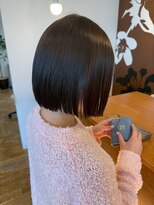 サクラ ビューティー ガーデン(SAKURA Beauty garden)&nbsp;髪質改善OVERicsストレート/ダークブラウン/ショートボブ