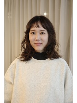 20代30代40代ショートバング顔まわりレイヤー