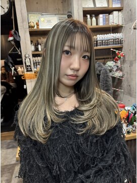 ハク(haku) コントラストハイライト×レイヤーカット