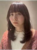 動きのある顔まわりカット