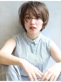 大人かわいいマッシュショート×イメチェン前髪×横浜駅